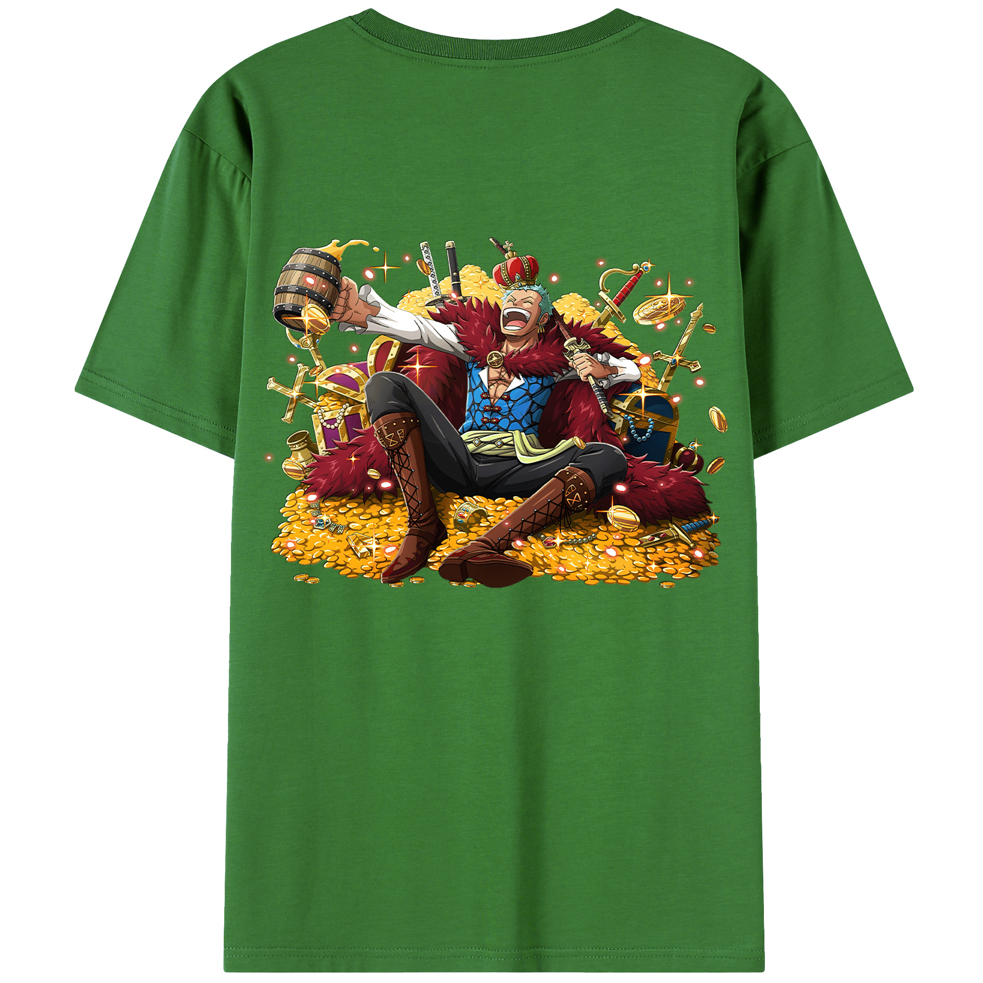 ワンピース ロロノア・ゾロ ONE PIECE Roronoa Zoro レディース半袖Tシャツ(バックプリント)